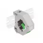 Módulo Keystone DELOCK 87192 — LC para LC duplex, cores verde/cinzento/branco, 60,1×59,4×21,6 mm