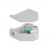 Módulo Keystone DELOCK 87194 com acoplamentos LC para LC, água/cinzento/branco, 60,1×59,4×21,6 mm