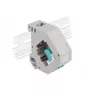 Módulo Keystone DELOCK 87194 com acoplamentos LC para LC, água/cinzento/branco, 60,1×59,4×21,6 mm