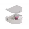 Módulo Keystone DELOCK 87195 com ligações LC para LC, cinzento/violeta/branco, 60,1×59,4×21,6 mm