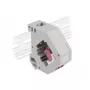 Módulo Keystone DELOCK 87195 com ligações LC para LC, cinzento/violeta/branco, 60,1×59,4×21,6 mm