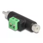 Adaptador DeLOCK RCA macho e RCA fêmea para barra de terminais 66056