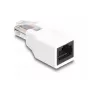 Adaptador de cabo DeLOCK 88002 RJ50 branco