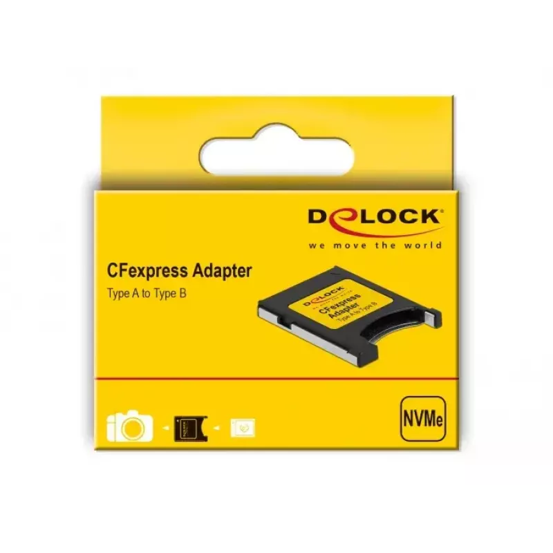 Adaptador de cartão de memória DeLOCK CFexpress tipo A para tipo B