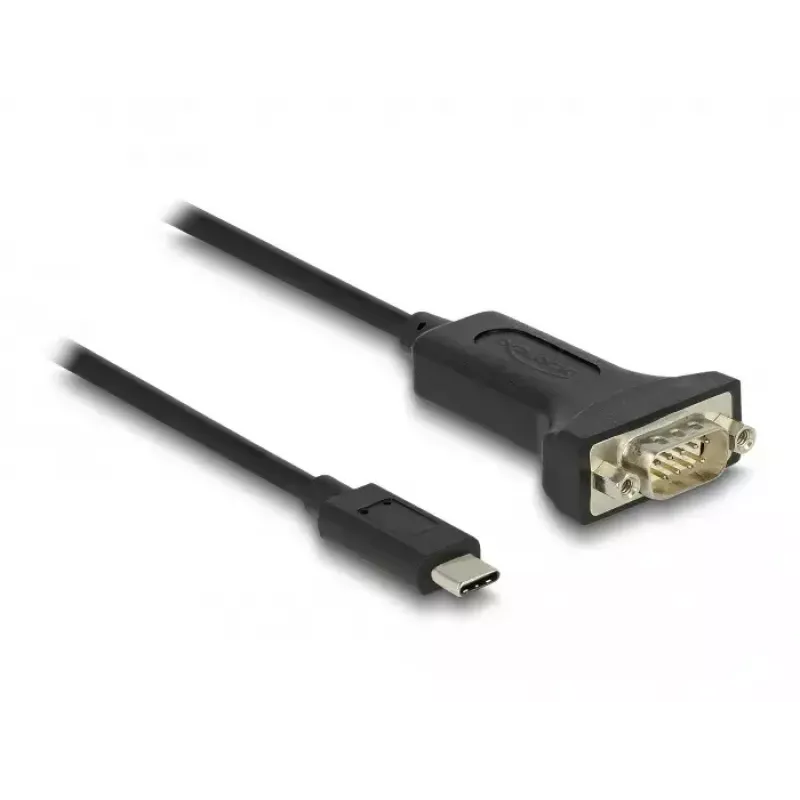 Adaptador DeLOCK USB Type-C para RS-232 D-Sub 9 pinos macho 2 m