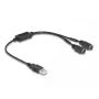 Cabo DeLOCK 61061 PS/2 0,43 m 2x 6 pinos Mini-DIN USB A preto