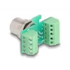 Adaptador de módulo de transferência DeLOCK M12 8 pinos codificação A fêmea para barra de terminais de 9 pinos