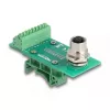 Adaptador de módulo de transferência DeLOCK M12 8 pinos codificação A fêmea para barra de terminais de 9 pinos