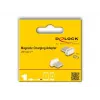 Alterador de género de cabo DeLOCK 66588 magnético USB-C dourado branco