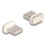 Alterador de género de cabo DeLOCK 66588 magnético USB-C dourado branco