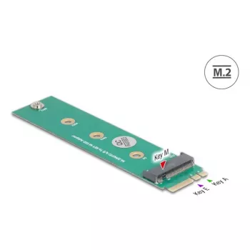 Adaptador M.2 interno DeLOCK 64343 host M.2 macho verde