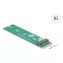 Adaptador M.2 interno DeLOCK 64343 host M.2 macho verde