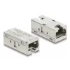 Delock 90712 adaptador acoplador RJ45 fêmea para fêmea, Cat.6A, metal