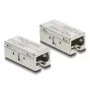 Delock 90712 adaptador acoplador RJ45 fêmea para fêmea, Cat.6A, metal