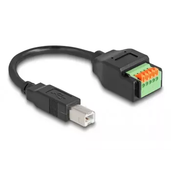 Adaptador DeLOCK USB Type-C 2.0 fêmea para barra de terminais 66457