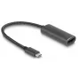 Adaptador de cabo de vídeo DeLOCK 64229 0,2 m USB Type-C para HDMI preto