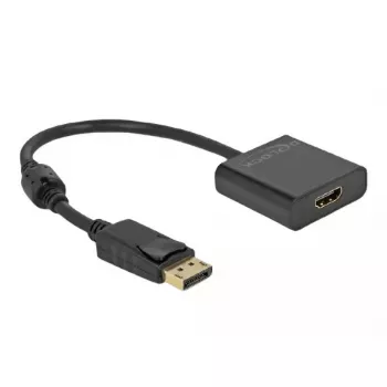 Adaptador DisplayPort 1.2 macho para HDMI fêmea 4K ativo DeLOCK 63585