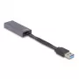 Adaptador de cabo DeLOCK 66247 RJ-45 USB A cinzento 0,09 m