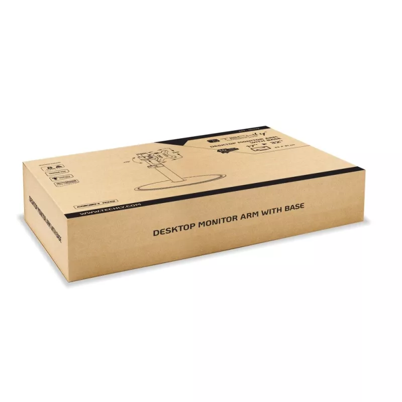 Suporte de monitor / base Techly ICA-LCD 401 81,3 cm (32 polegadas) para secretária preto