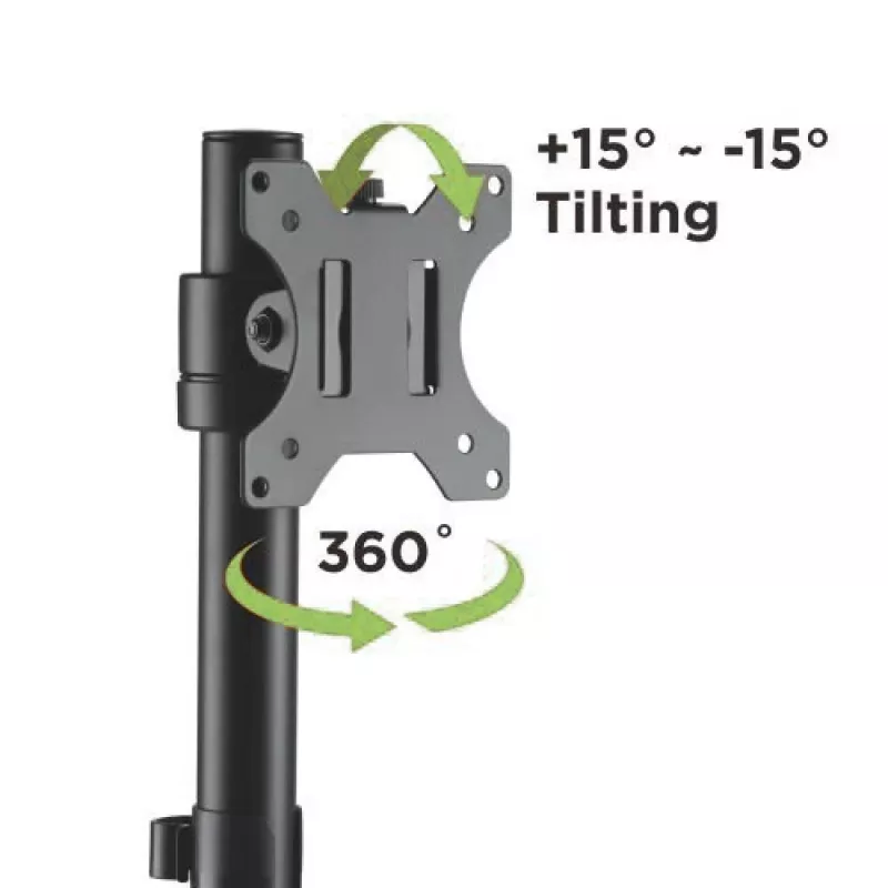 Suporte de monitor / base Techly ICA-LCD 401 81,3 cm (32 polegadas) para secretária preto