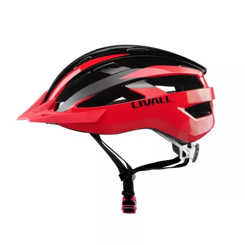 Livall MT1 Neo capacete de bicicleta MTB Bluetooth, 58-62 cm, LED/SOS/Intercom, vermelho (MT1NEO-L-RED)