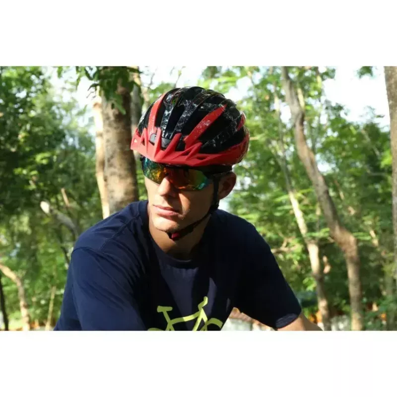 Livall MT1 Neo capacete de bicicleta MTB Bluetooth, 58-62 cm, LED/SOS/Intercom, vermelho (MT1NEO-L-RED)
