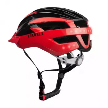Capacete de meia casca Livall MT1 Neo preto casco rígido Gloss