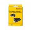DeLOCK 64059 adaptador de monitor 3 em 1, entrada HDMI / DisplayPort / mini DisplayPort para saída HDMI, 4K 60 Hz, preto