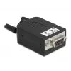Conector de fios DeLOCK 66257 Sub-D 9 bloco de terminais de 10 polos preto