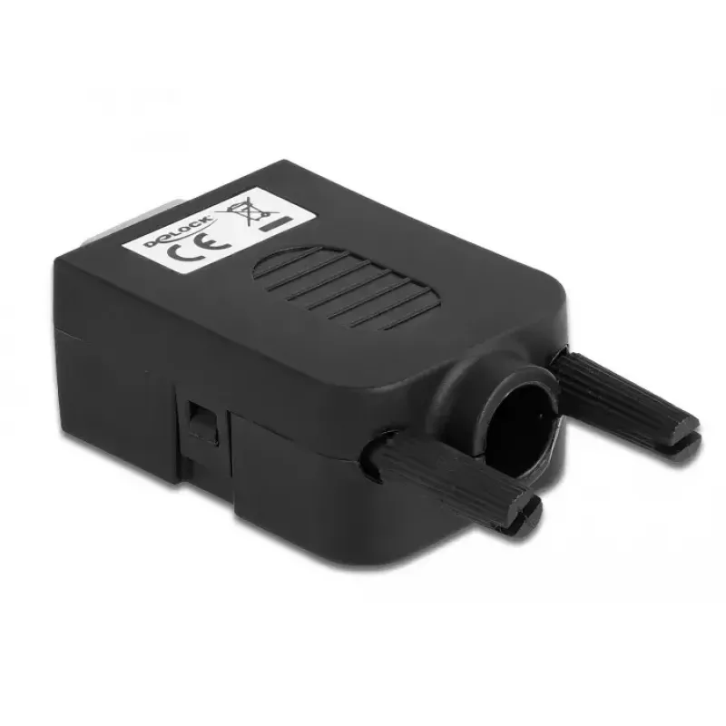 Conector de fios DeLOCK 66258 VGA 15 pinos 10 pinos barra de terminais preto