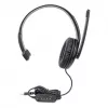 Headset over-ear mono Manhattan (USB), braço do microfone (acolchoado), embalagem de retalho, arco de cabeça ajustável, telecomando no cabo, almofadas auriculares, USB-A para áudio e microfone, cabo 1,5 m, três anos de garantia