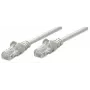 Cabo de rede patch Intellinet, Cat6, 15 m, cinzento, CCA, U/UTP, PVC, RJ45, contactos banhados a ouro, proteção da patilha, bainha anti-dobra, garantia vitalícia