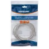 Cabo de rede patch Intellinet, Cat6, 15 m, cinzento, CCA, U/UTP, PVC, RJ45, contactos banhados a ouro, proteção da patilha, bainha anti-dobra, garantia vitalícia