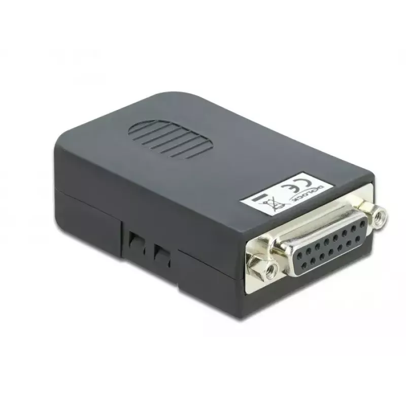 Conector fêmea D-Sub15 para barra de terminais com caixa DeLOCK 66569
