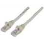 Cabo de rede patch Intellinet, Cat6, 20 m, cinzento, CCA, U/UTP, PVC, RJ45, contactos banhados a ouro, proteção da patilha, bainha anti-dobra, garantia vitalícia
