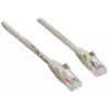 Cabo de rede patch Intellinet, Cat6, 20 m, cinzento, CCA, U/UTP, PVC, RJ45, contactos banhados a ouro, proteção da patilha, bainha anti-dobra, garantia vitalícia