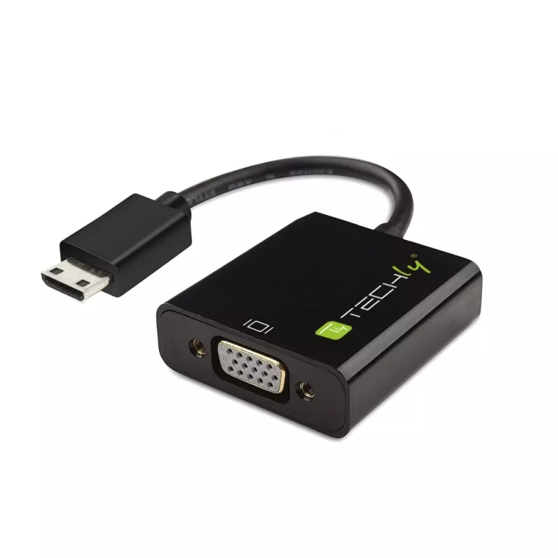 Techly IDATA HDMI-VGA4 adaptador de Mini HDMI (Tipo C) para VGA, macho/fêmea