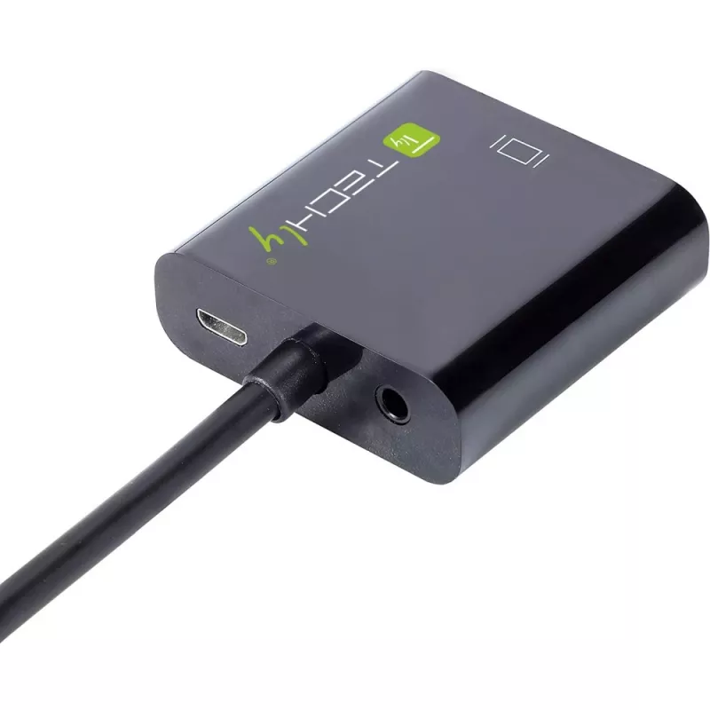 Techly IDATA HDMI-VGA4 adaptador de Mini HDMI (Tipo C) para VGA, macho/fêmea