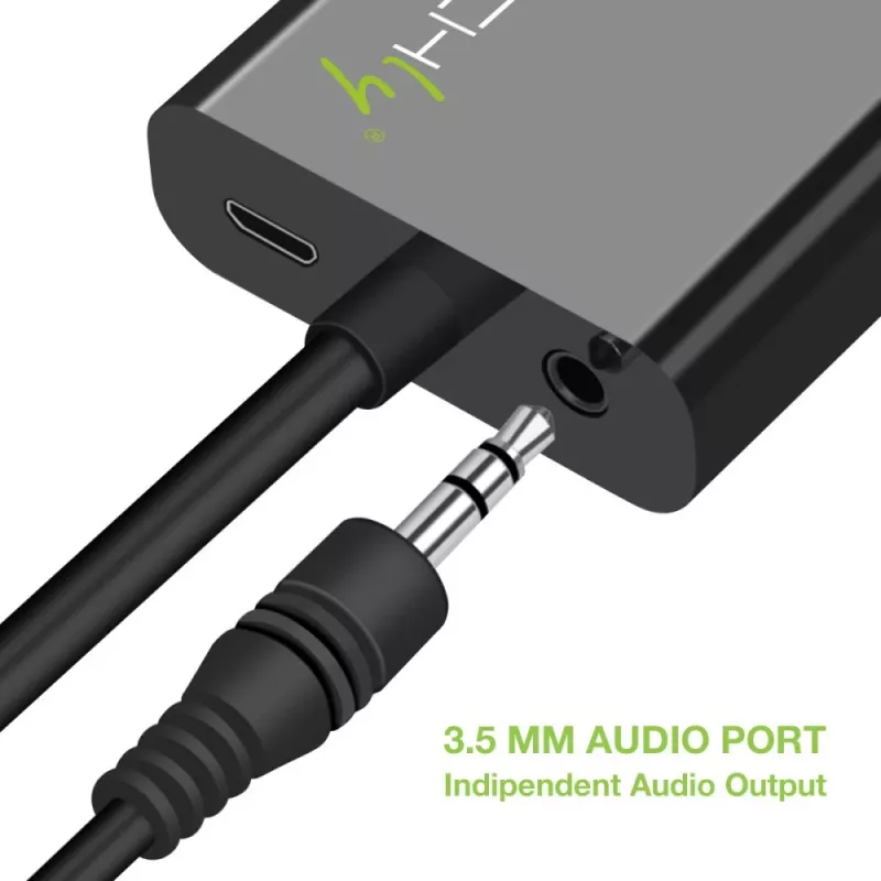 Techly IDATA HDMI-VGA4 adaptador de Mini HDMI (Tipo C) para VGA, macho/fêmea