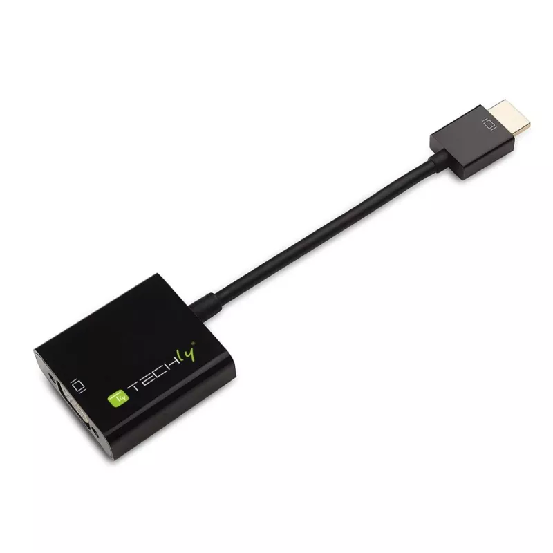 Techly IDATA HDMI-VGA4 adaptador de Mini HDMI (Tipo C) para VGA, macho/fêmea