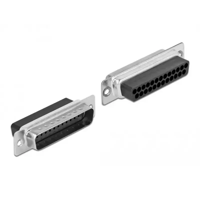 Conjunto de montagem D-Sub 25 pinos ficha para conector fêmea RJ45 DeLOCK 66648