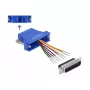 Conjunto de montagem D-Sub 25 pinos ficha para conector fêmea RJ45 DeLOCK 66648