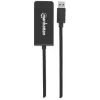 Cabo adaptador Manhattan USB-A para HDMI, 60 cm, ficha para conector fêmea, 5 Gbit/s (USB 3.2 Gen1, também conhecido como USB 3.0), 2560x1440 @ 32 bits de cor, vídeo Full-HD 1080p@16:9, preto, blister