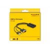 Adaptador DeLOCK HDMI para VGA com áudio 25 cm HDMI Type-A VGA D-Sub