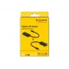 Adaptador de género de cabo DeLOCK 61026 USB-C para RJ45 preto