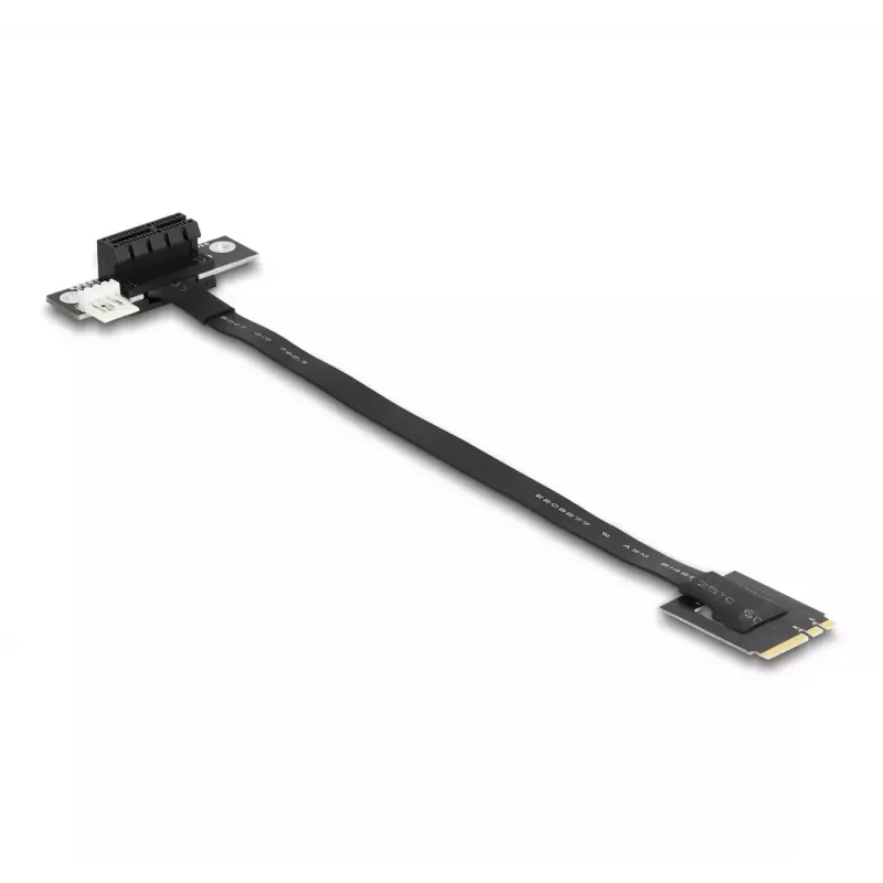Adaptador DeLOCK M.2 Key A+E para PCIe x1 NVMe inclinado 20 cm cabo