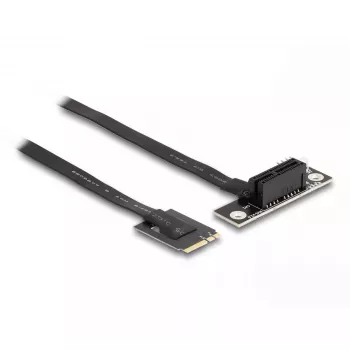 Adaptador DeLOCK M.2 Key A+E para PCIe x1 NVMe inclinado 20 cm cabo