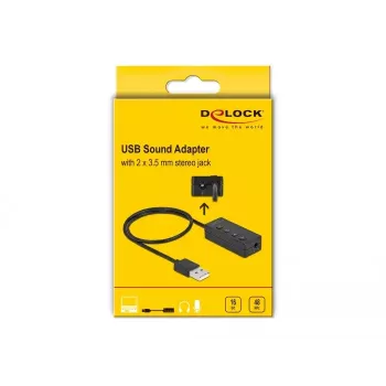 Adaptador de headset USB e microfone DeLOCK 66731