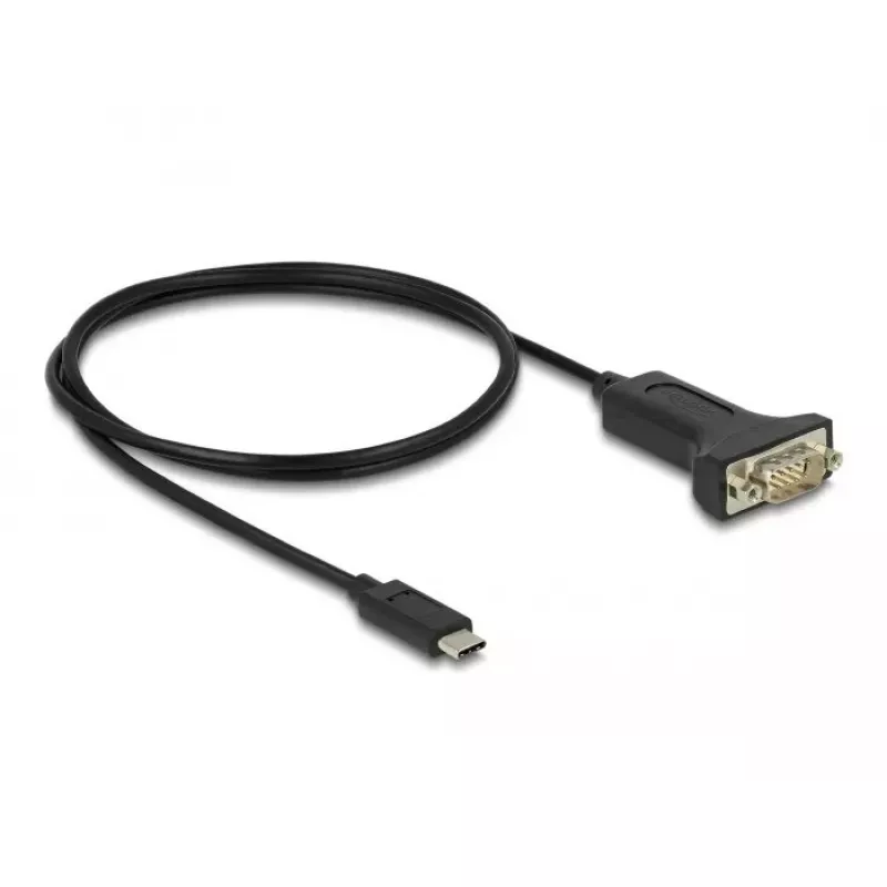 Adaptador DeLOCK USB Type-C para RS-232 D-Sub 9 pinos ficha 1 m