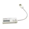 Conversor Techly USB2.0 para Fast Ethernet 10/100 Mbit/s, com fios, USB, Ethernet, 100 Mbit/s, branco